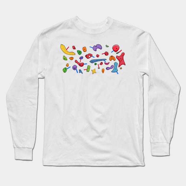 Climbing wall Long Sleeve T-Shirt by DannyKim